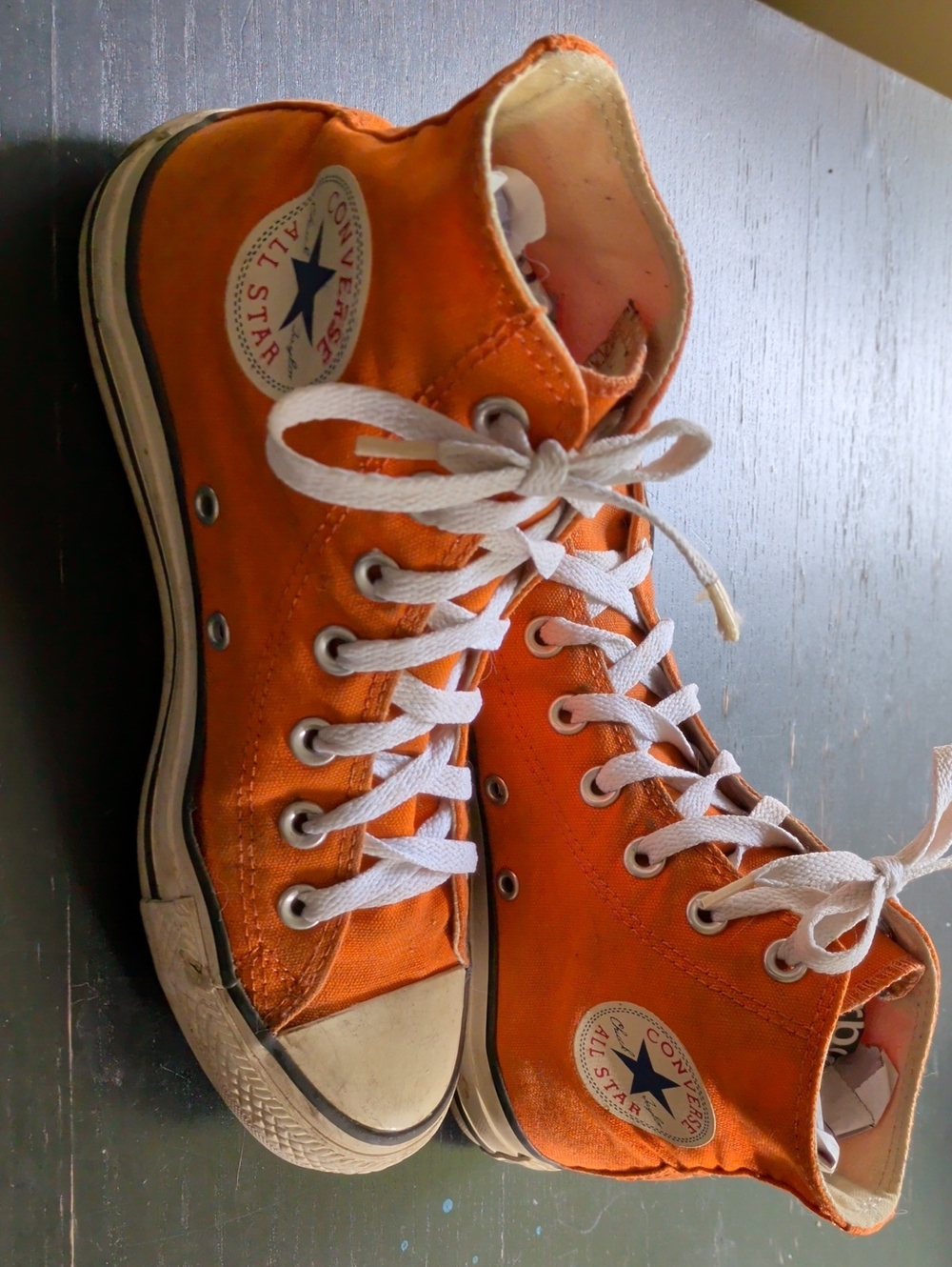 Converse Orange Chuck Taylor High-Top Sneakers